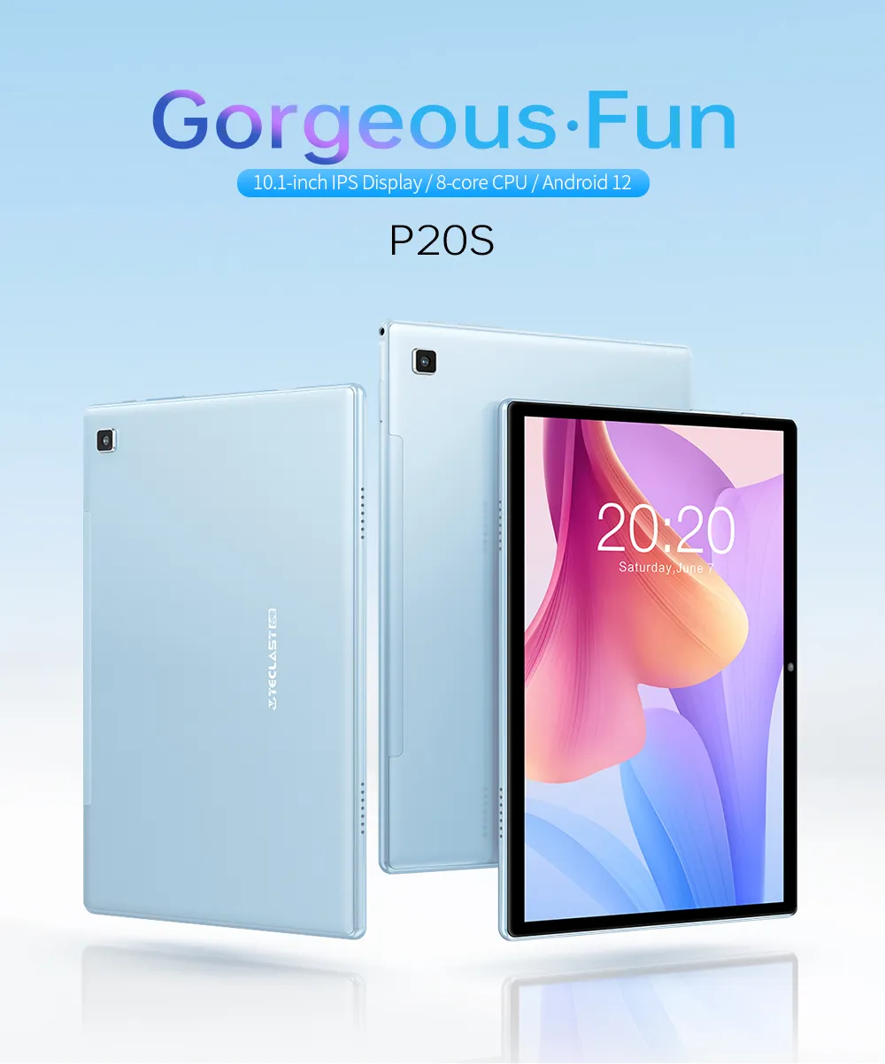 Description Picture 3 of itemTeclast P20S 10.1 Inch 1280X800 IPS Tablet 4GB RAM 64GB ROM MTK P22 Octa Core Android 12 Dual Cameras Wifi GPS Type-C