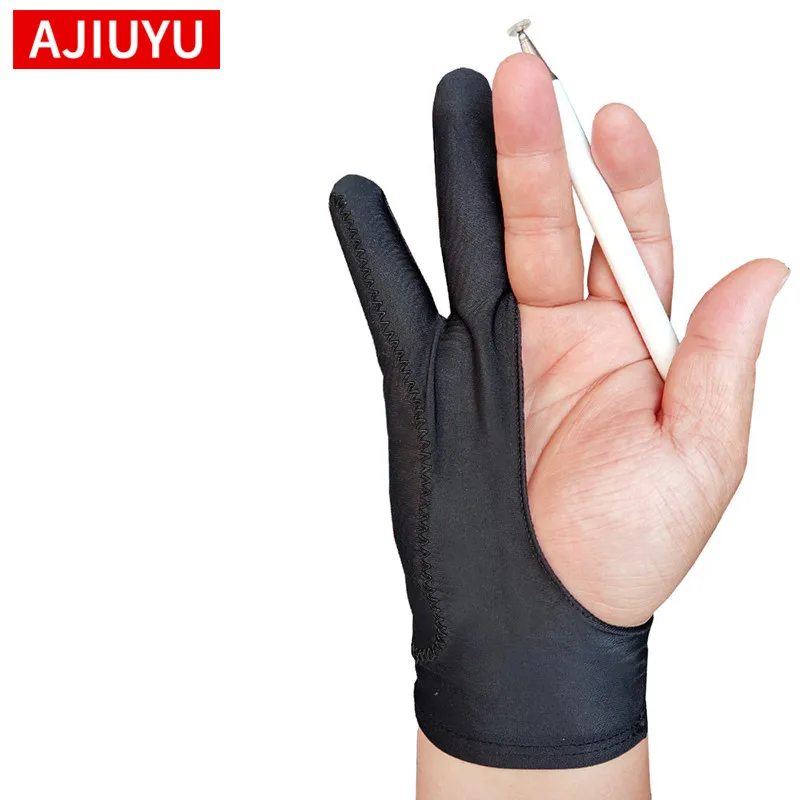 Anti-touch Two-Finger Hand Painting Gloves For Tablet Digital Board Screen Touch Drawing Anti-fouling Oil Painting Art Supplies