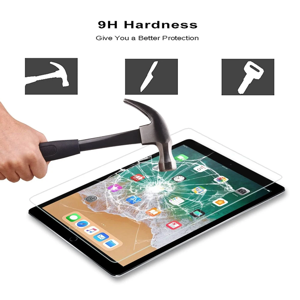 Description Picture 5 of item9H Tempered Glass Screen Protector For iPad Pro 12.9 2017 Glass Protector 12.9'' 2015 A1652 A1671 Anti Scratch Protective Film