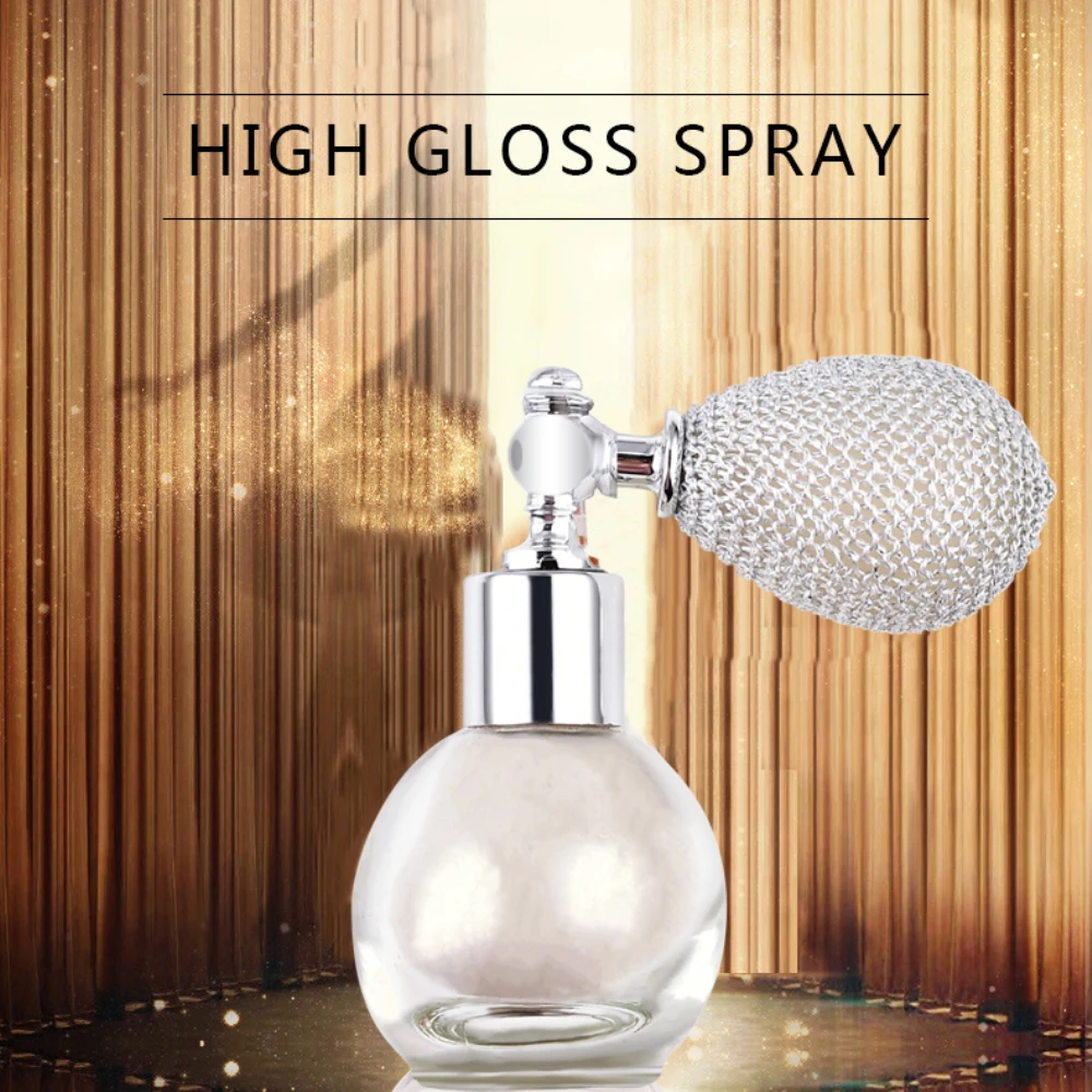 Description Picture 2 of itemHighlighter Powder Spray Glitter Spray Diamond Air Bag Powder Gloss Glitter Shimmer Sparkle Powder Face Body Highlight Makeup
