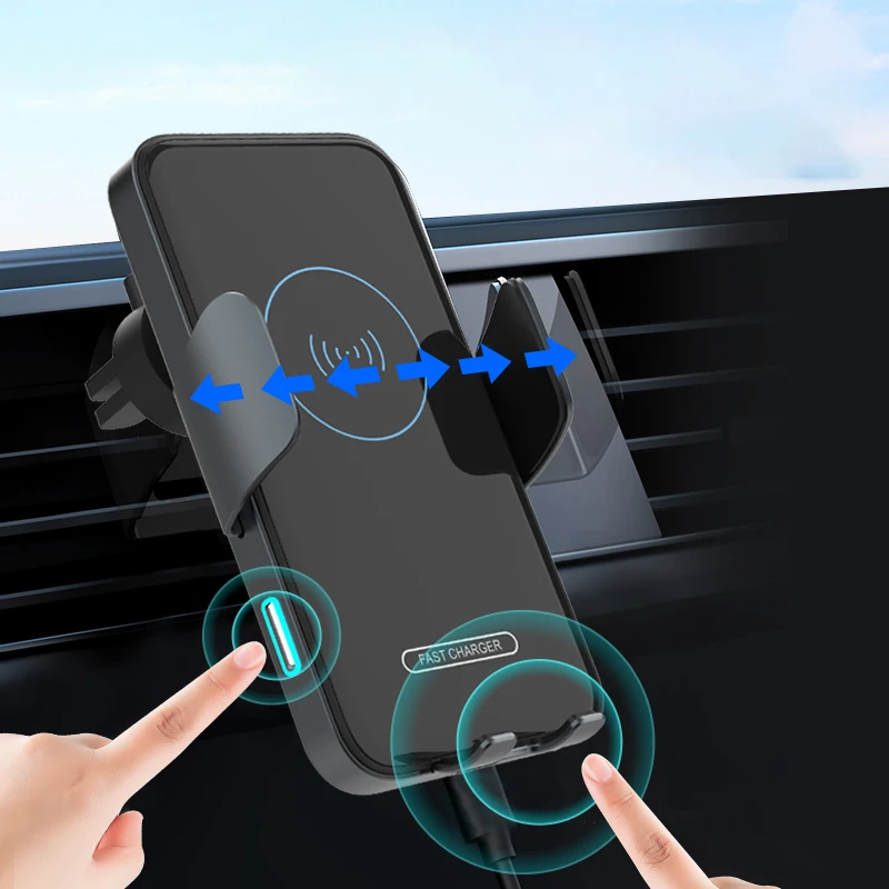 Description Picture 5 of item100W Qi Wireless Car Charger Car Phone Holder Stand for Samsung Galaxy Z Flip 4 3 2 S22 S21 iPhone15 14 13 Fast Charging Station