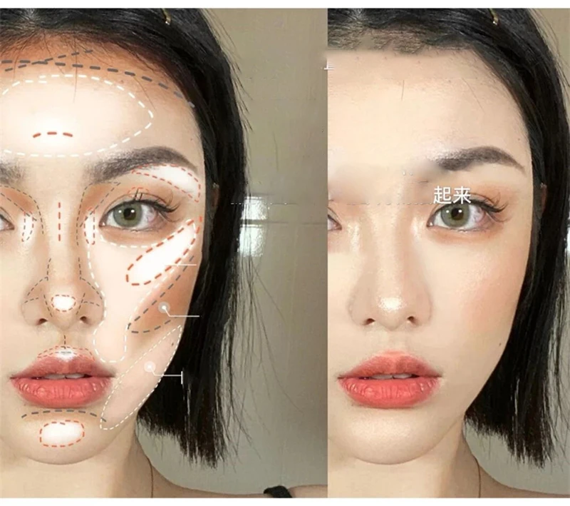 Description Picture 5 of itemConcealer Foundation Cream Highlighter Makeup Palette Ultra-long-lasting Acne Marks Cover Spots Acne Cement Moisturizing Makeup