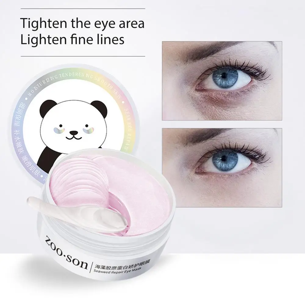 Description Picture 3 of item60Pcs Under Eye Patches Moisturizing Eye Gel Pads Hydrating Eye Gel Pads Easy To Absorb Eyes Anti Aging For Dark Circles