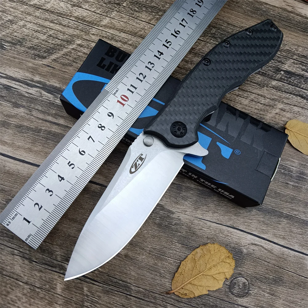 Description Picture 6 of itemZero Tolerance ZT0562 Hinderer Slicer Folding Knife D2 Blade Carbon Fiber Handle Hunting Outdoor Survival 0562CF Pocket Knife