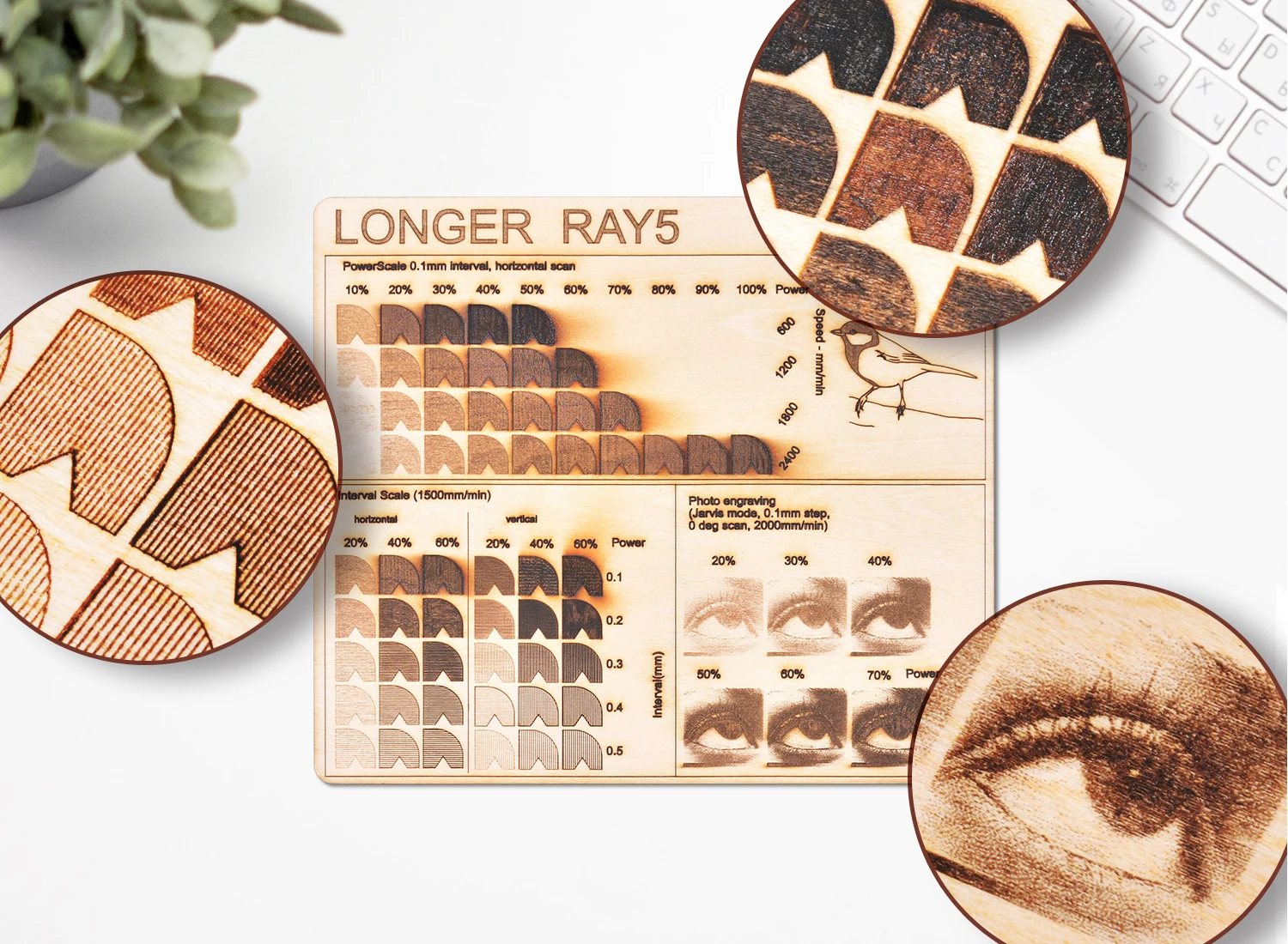 Description Picture 3 of itemLonger Ray5 5W laser engraver engraving cutting machine Large size 400mm * 400mm built-in 3.5 inch touch screen and offline work