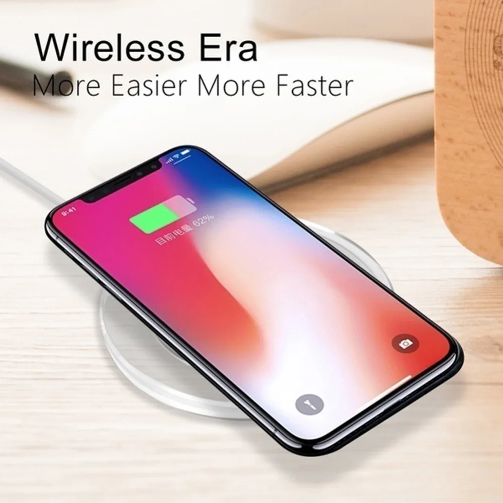 Description Picture 6 of itemUltra-Thin Qi Wireless Charging Pad for iPhone X Samsung Galaxy Qi Wireless Charger for Universal Phone Wireless Charger