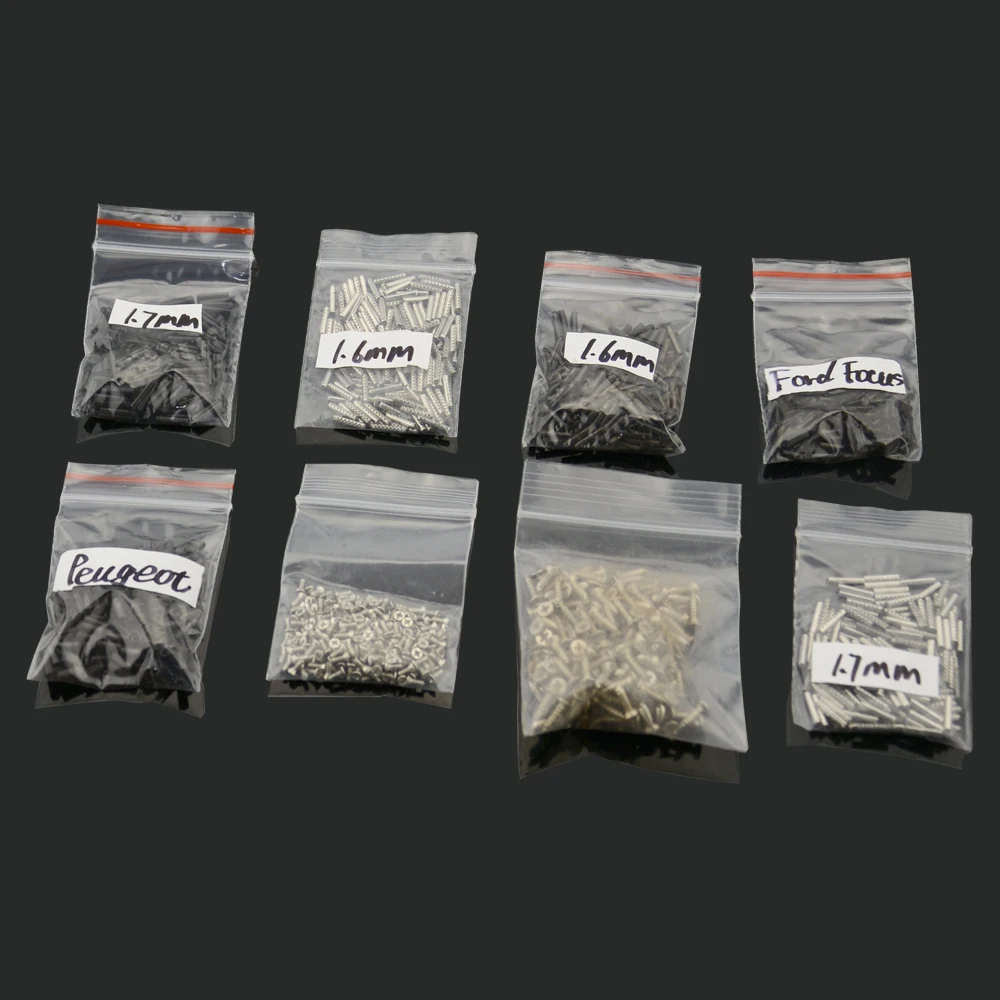 Description Picture 2 of itemCHKJ 200pcs/lot Car Flip Remote Key Fixed Pins Screws Locksmith Tool Part Repair Accessorie For Peugeot Black For Ford Focus ect