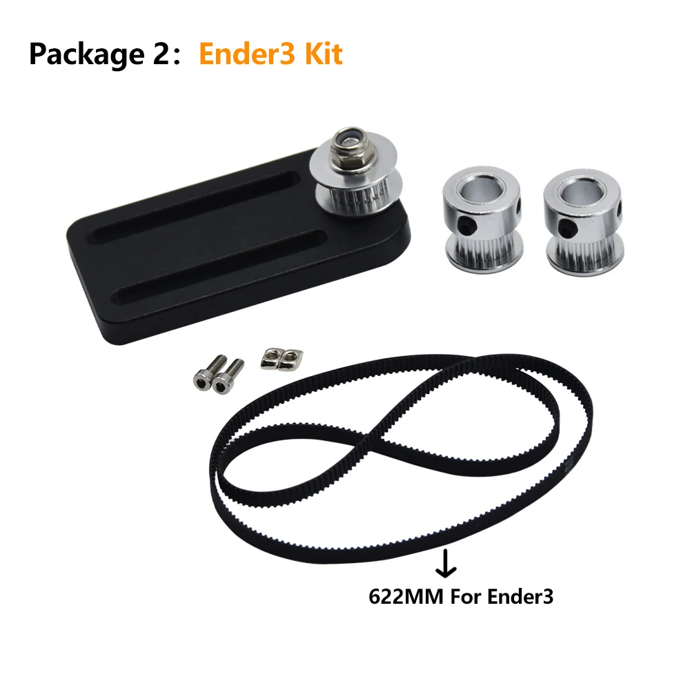 Description Picture 3 of itemZ Axis Kit For Ender 3/Pro/CR 10 Ender 3 V2 3d printer axis Timing belt 3D Printed Accessories Upgrade Kit Ring Belt Kit