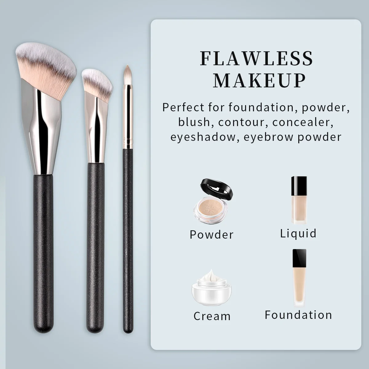 Description Picture 2 of itemOVW Foundation Brush Make Up Brush for Concealer Cosmetics Blusher BB Cream Contour Beauty tool