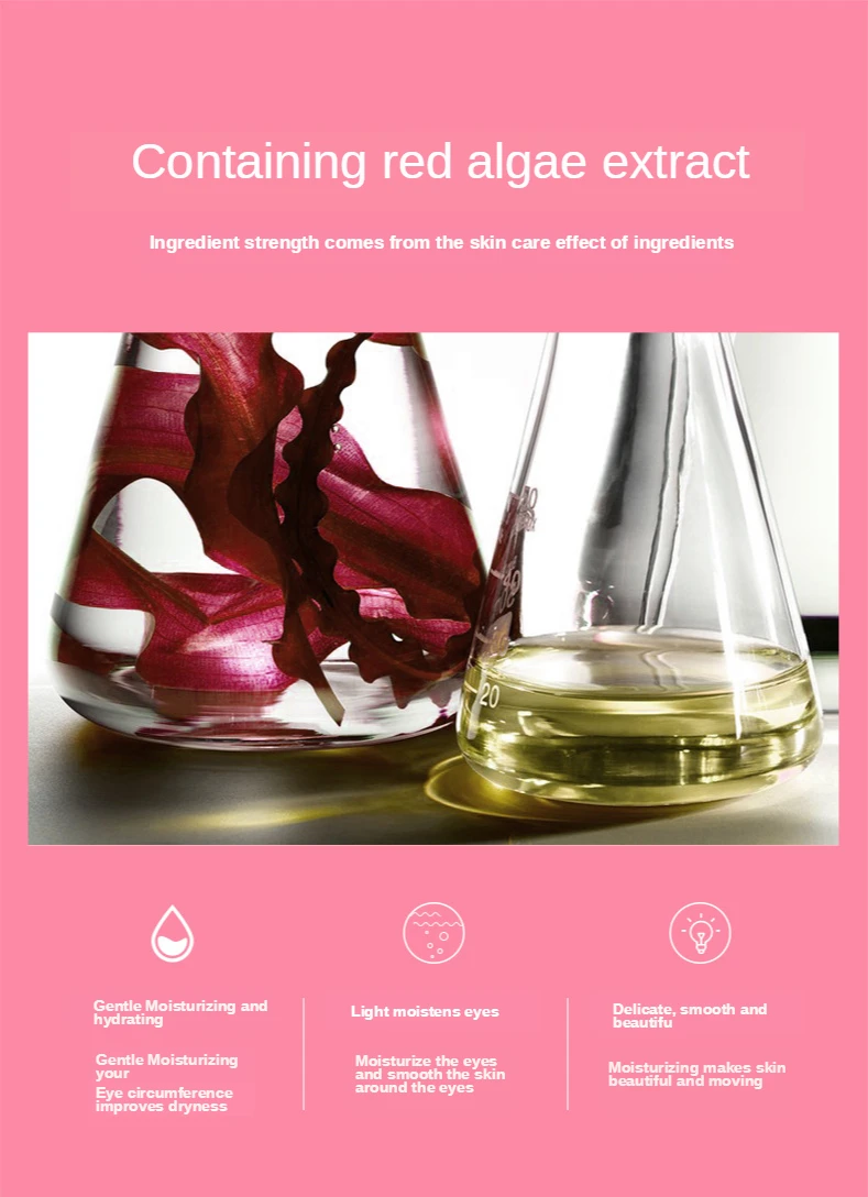 Description Picture 5 of itemBioaqua Images Red Algae Moisturizing Eye Mask to Improve Dry Hydrating Moisturizing Mild Soothing Eye Mask Eye Care
