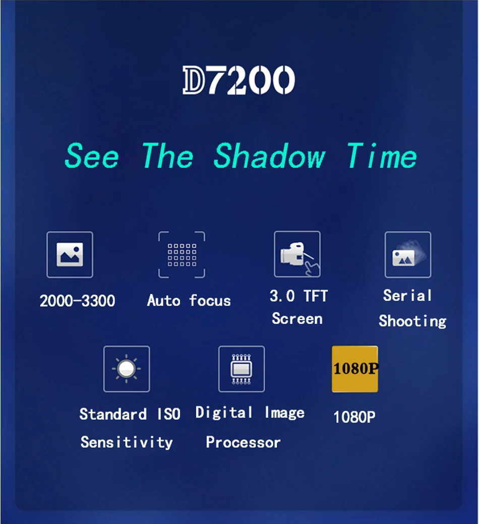 2023 Digital Camera DSLR Web Viog Camera With 24X Telephoto Lens Professional Digital YouTube 1080P HD Video Camera