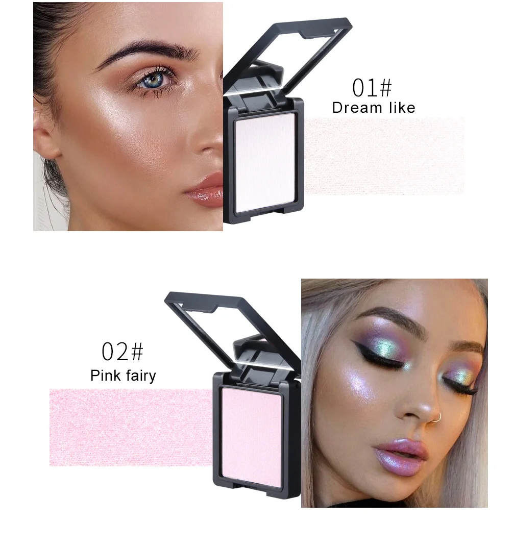 Description Picture 6 of itemQIBEST 7-Color Highlight Powder Face Concealer Brightening Glitter Palette Long lasting Cosmetics