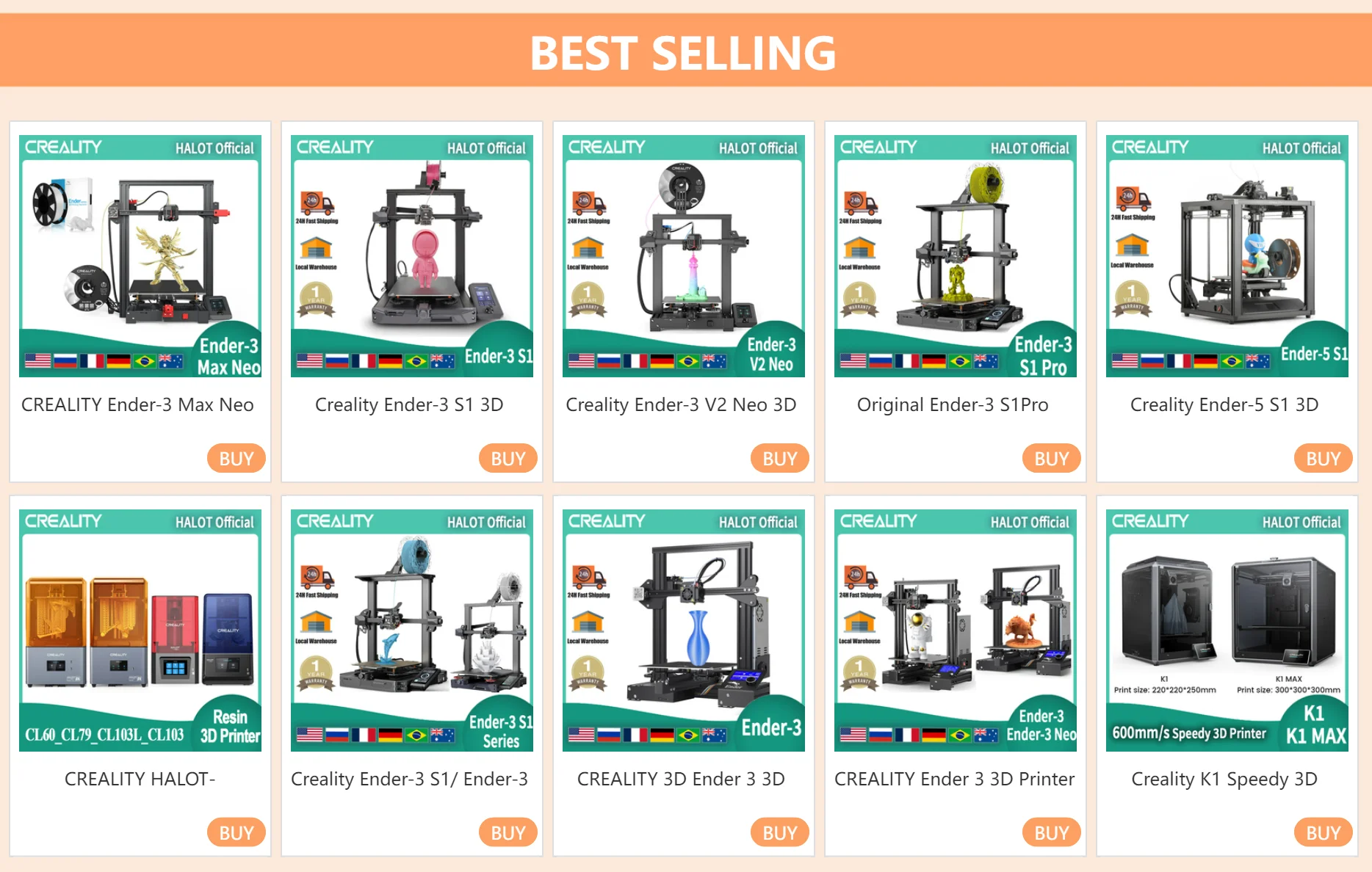 Description Picture 2 of itemCREALITY Ender 3 3D Printer Resume Printing 3D Printer New Ender-3 Neo CR Touch Full-metal Extruder Professional DIY FDM Printer