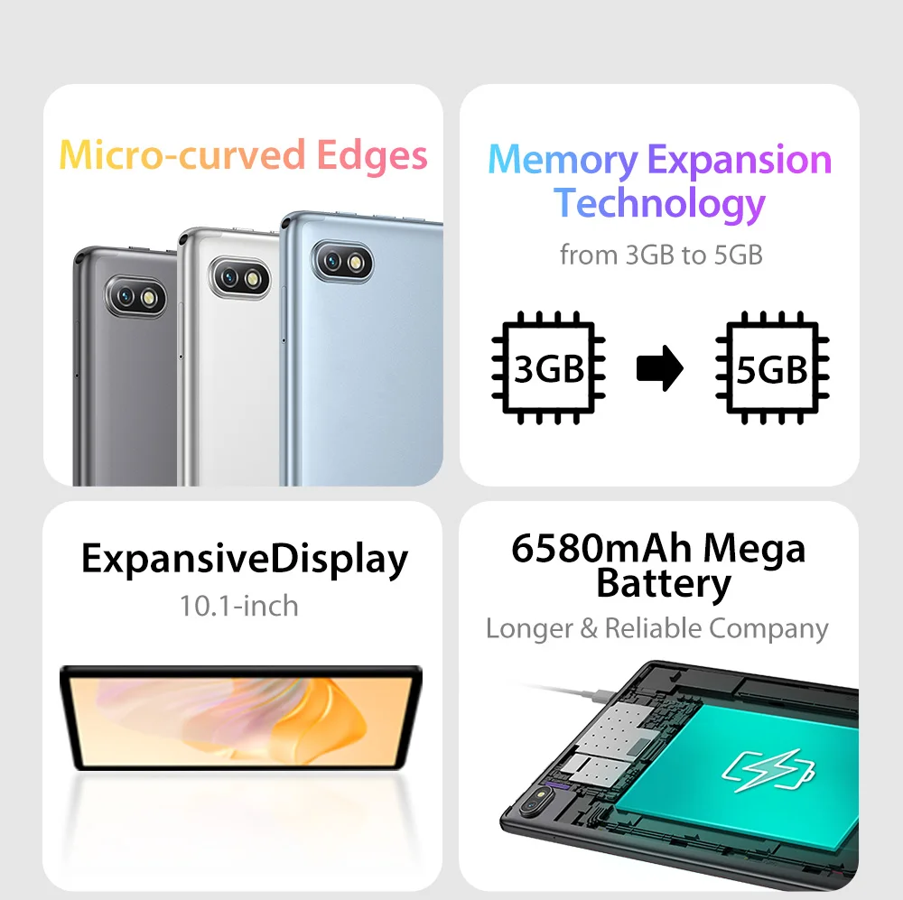 Description Picture 3 of itemBlackview Tab 7 Business Tablet,Android 10, 3GB+32GB，6580mAh Battery, 10.36