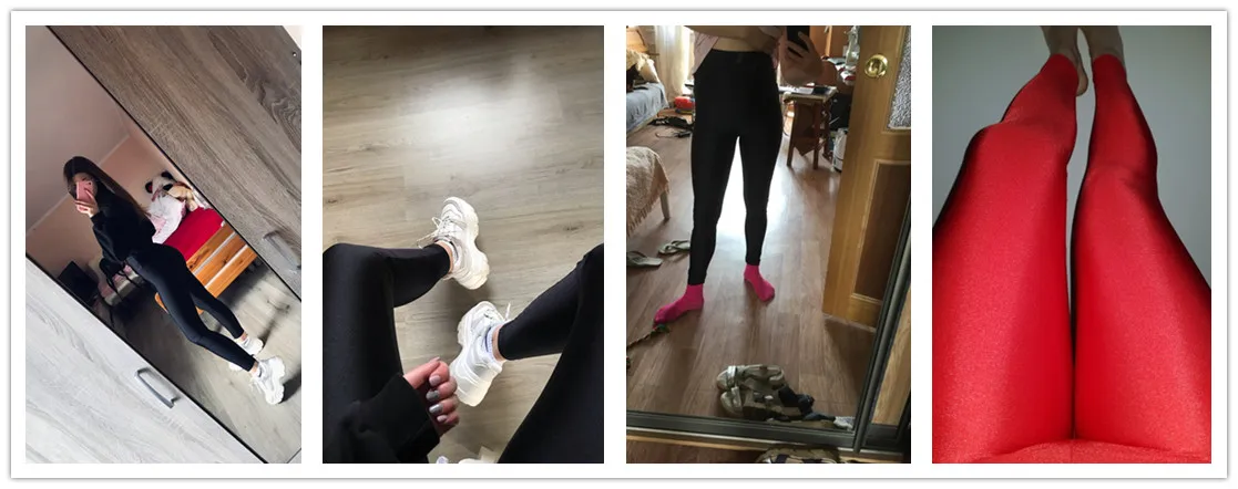 Description Picture 3 of itemOVIGILY Women Spandex Leggings Fitness Leggings High Waisted Full Length Dance Pants Adults Black Yoga Workout Pants