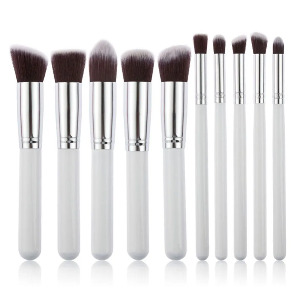 Description Picture 5 of item2021 New 10Pcs Portable Fashion Multifunctional Soft Makeup Brush Set 3cm/1.2inch Wood Makeup Tool Brochas Maquillaje