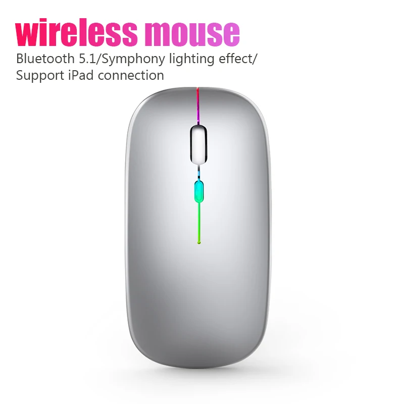 Description Picture 3 of item2.4G Wireless Mouse RGB Rechargeable Bluetooth Mice Wireless Computer Mause LED Backlit Ergonomic Gaming Mouse For Laptop PC