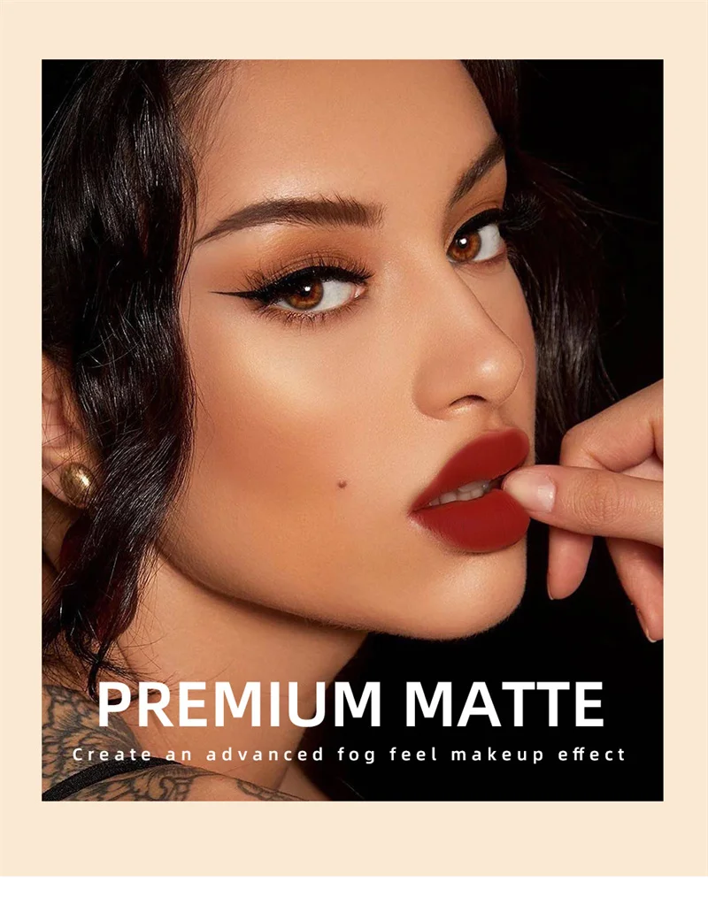 Description Picture 4 of itemQIBEST 24 Colors Matte Liquid Lipstick Waterproof Long Lasting Velvet Red Lip Gloss Tint Makeup Cosmetic Lipsticks Lipglosses