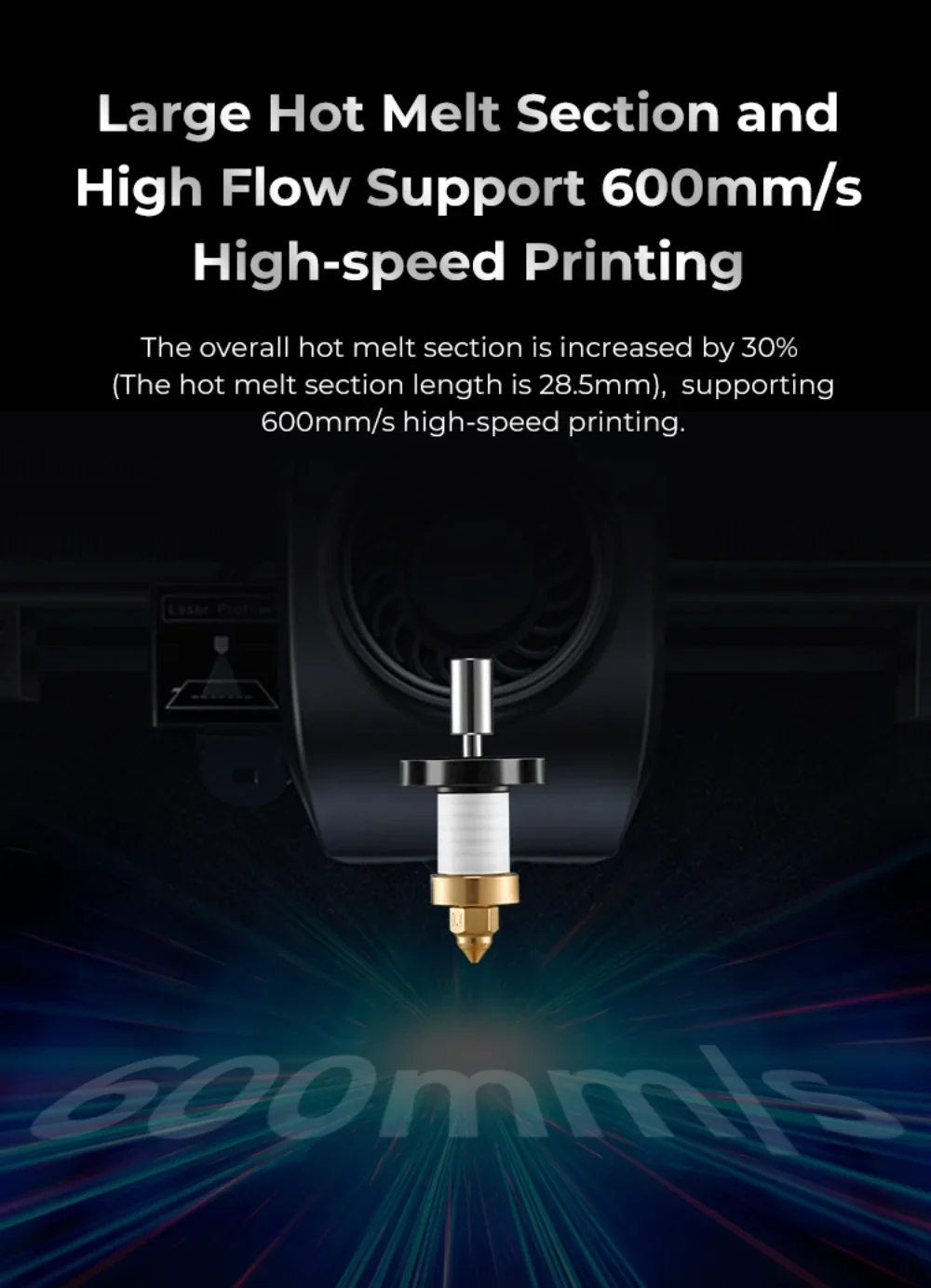 Creality K1 / K1 MAX Ceramic Heating Block Kit NEW Upgrade 300°C High Tem/Flow Printing Uniform Feeding for K1/K1MAX 3D Printer
