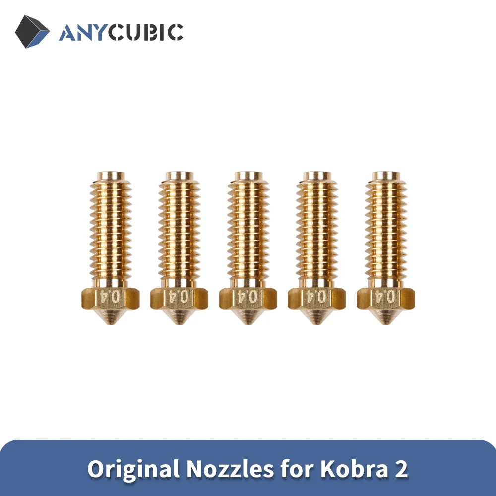 Description Picture 2 of itemANYCUBIC Original Diameter Size 0.4mm 5pcs nozzles for ANYCUBIC Kobra 2 Kobra 2 Plus Kobra 2 Max Kobra 2 Pro Kobra 2 3D Printer