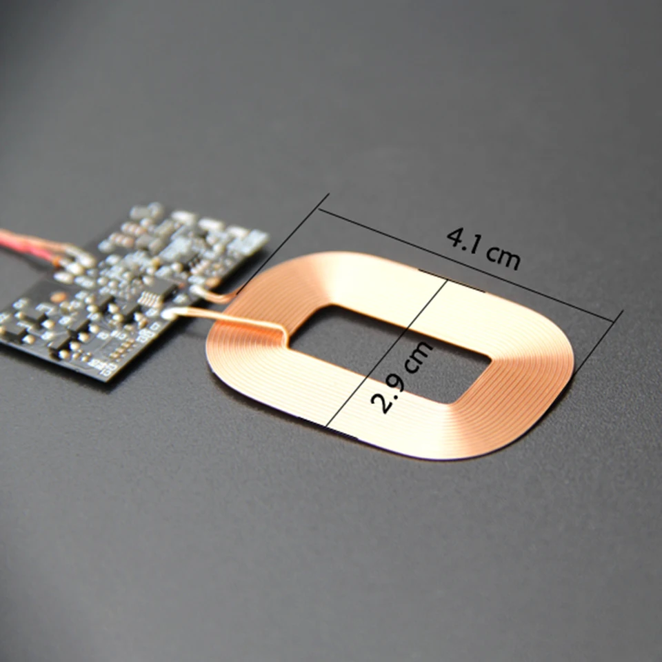 Description Picture 3 of itemQi Standard Wireless Charging Receiver Adapter Module 5V 1A Pure Copper Coil Circuit Universal Battery Charger For Iconic Brand Huawei