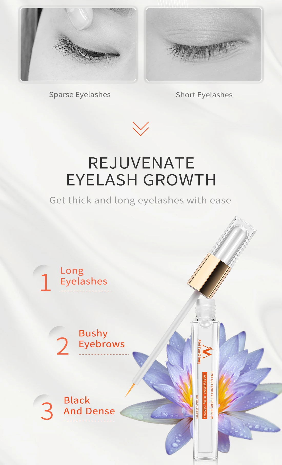 Description Picture 3 of itemMeiYanQiong Eyelash Growth Nutrient Liquid Eye Eyelash Extension Thickening Long Length Strong Growth Eyelash Eye Care 10ml
