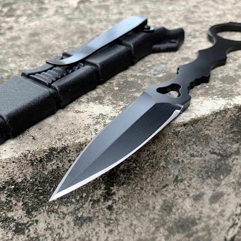 Description Picture 4 of itemFixed Blade Knife  sharp 440C steel blade with sheath Free shipping Outdoor field survival knife camping EDC tool