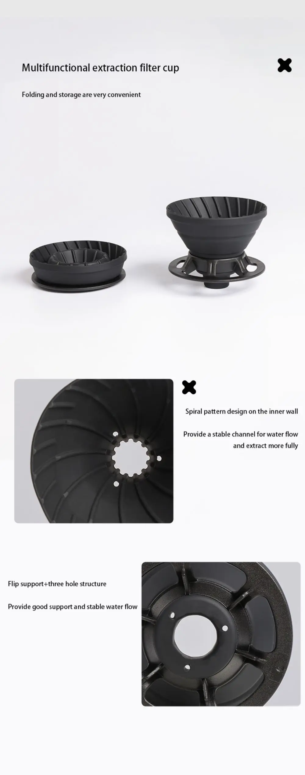 Description Picture 4 of itemOutdoor Camping Coffee Set Combination Coffee Filter Cup Handmade Coffee Pot Set Portable Home Use