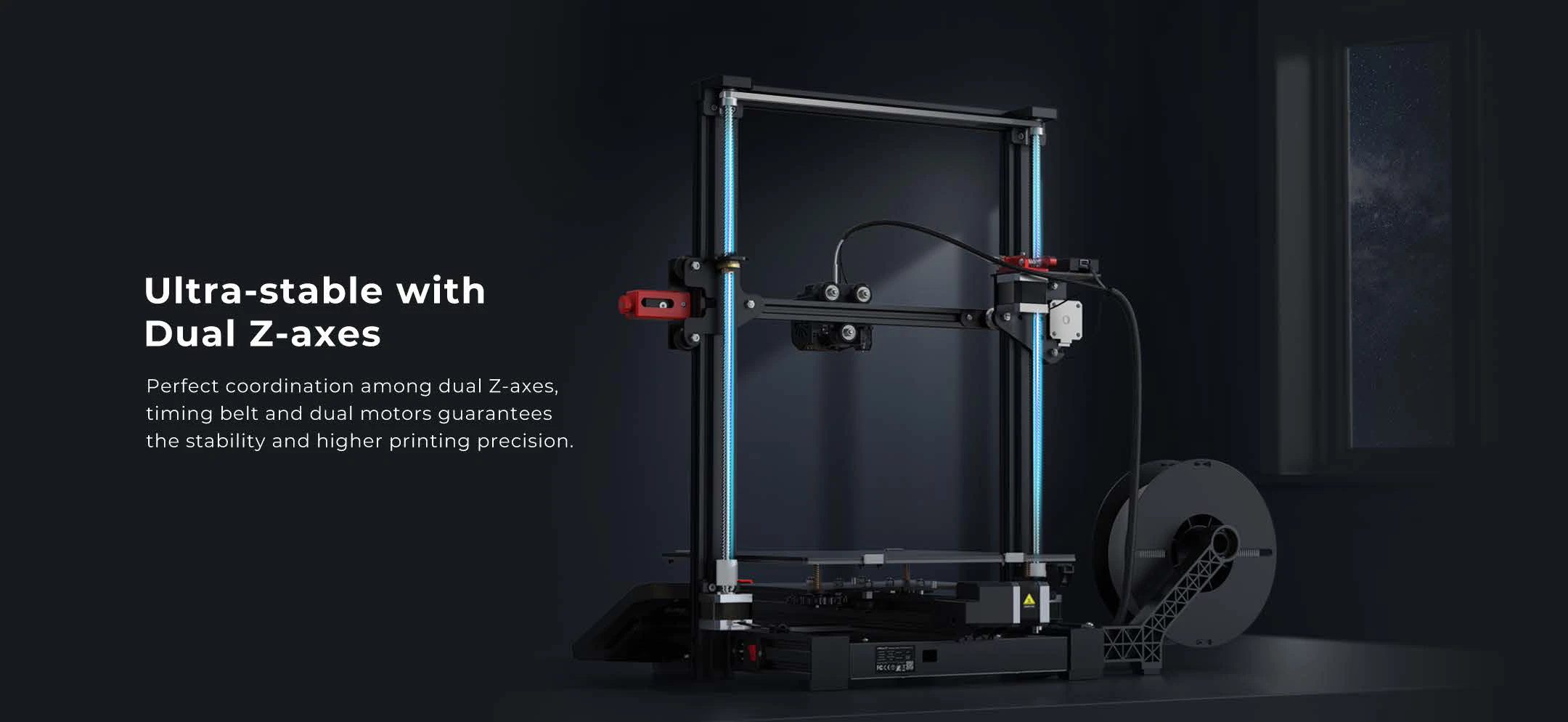 Description Picture 5 of itemCREALITY Ender 3 Max Neo Upgrade 3D Printer with Dual Z-axis CR-Touch Auto Leveling Large Print Size 300*300*320mm FDM Printer