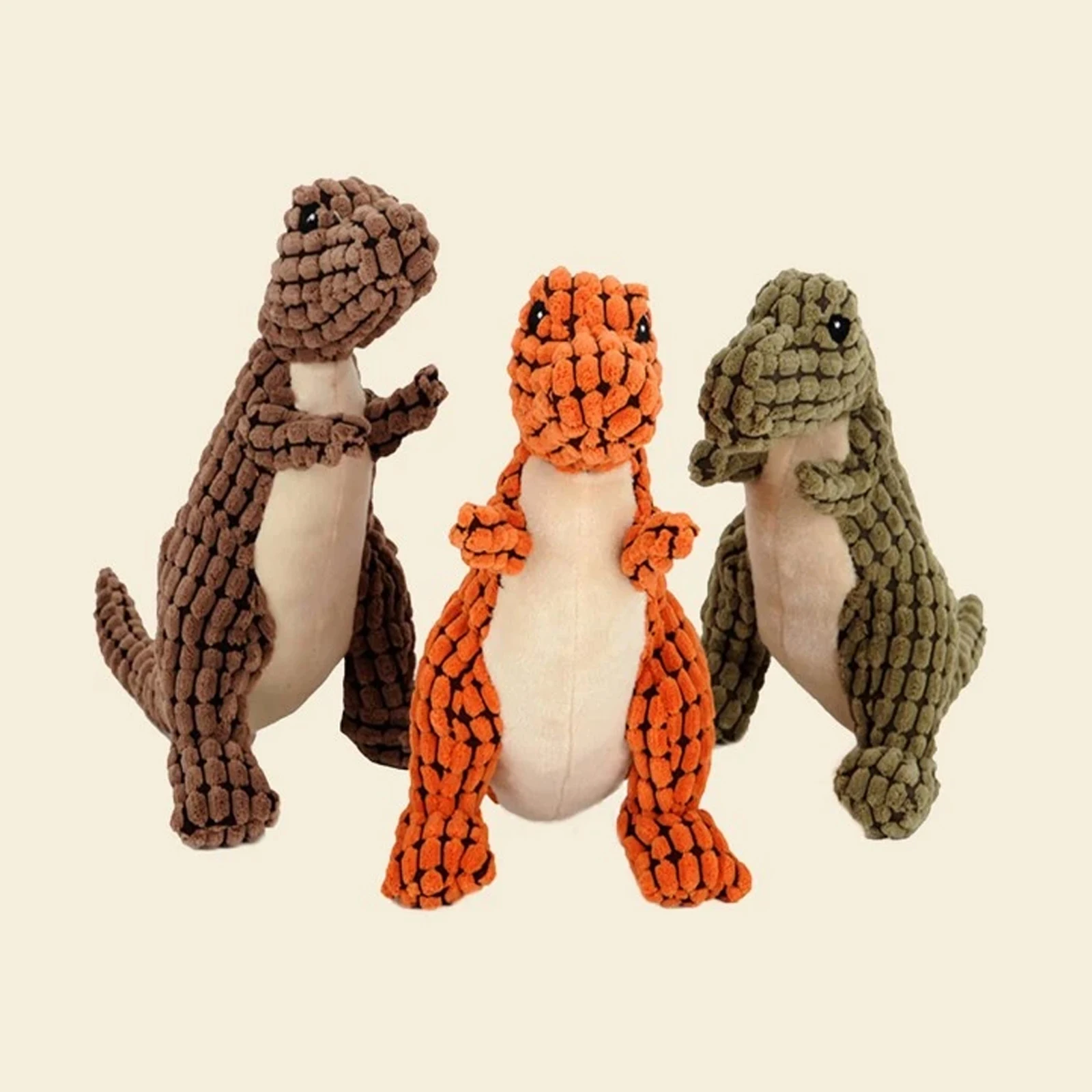 Description Picture 4 of itemCats & Dogs Pet Plush Dinosaur Toys Interactive Dog Chew Toys Plush Stuffing Pet Supplies  for Small Medium Dogs Bite Resistant