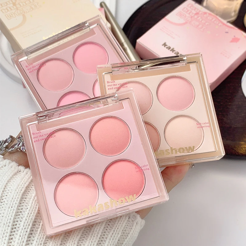 Korean Blush Pallete Expansive Color Brightening Face Contouring Shadow Blusher Long-lasting Tint Cheek Korean Makeup Cosmetics