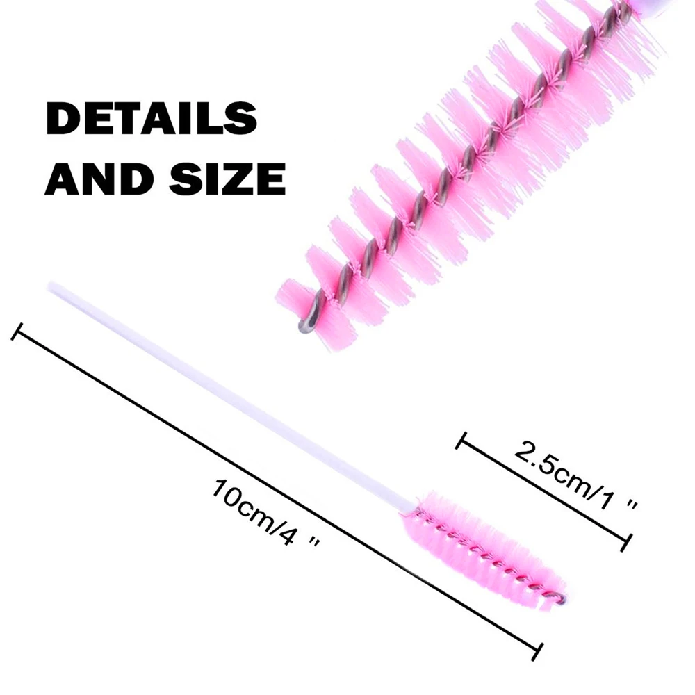 200 Pcs Crystal Makeup Brushes Set Eyelash Lip Microbrush Mascara Wands Applicator Swab Eyelash Extension Makeup Tools
