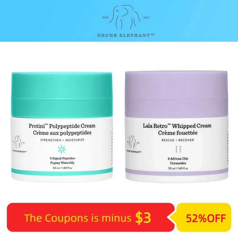 Drunk Elephant Skin Care Face Cream Protini LALA RETRO Polypeptide Cream Protein Strengthen Moisturize Lala Cream Face Care