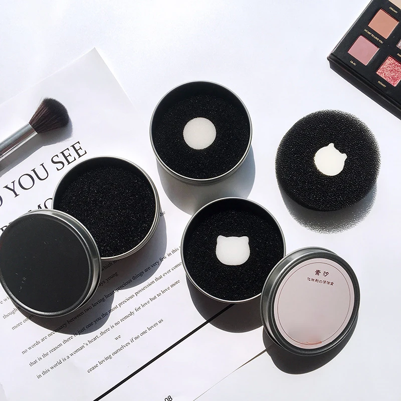 Makeup Brushes Cleaner Sponge Power Wash Tool Brush Shadow Eye From Off Color Cosmetic Cleaning Scrubbing Pad Beauty Supplies