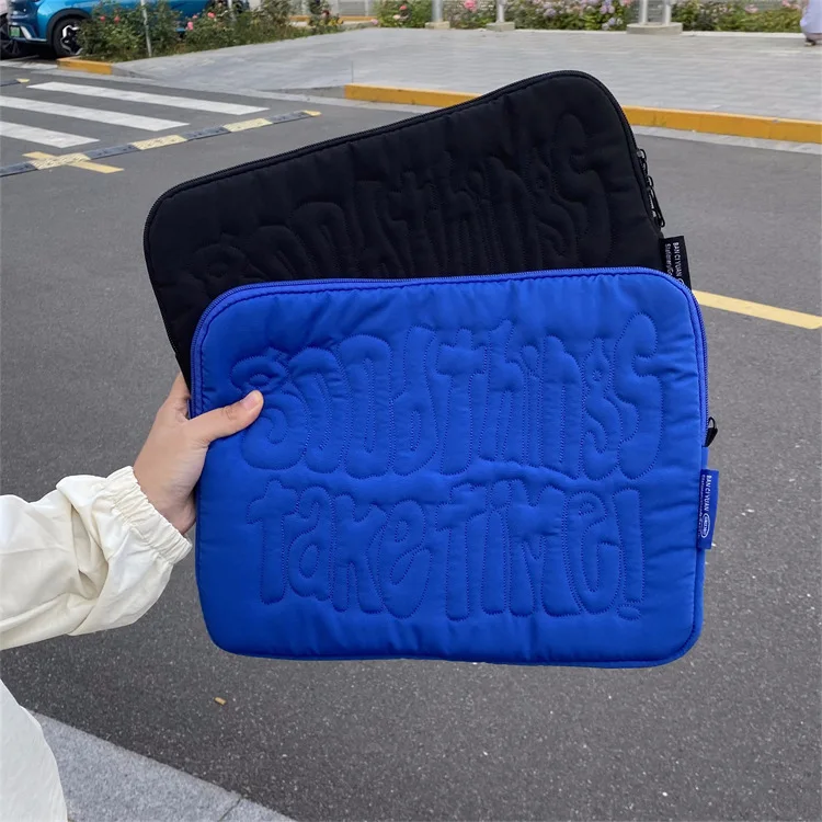 Description Picture 4 of itemEmbroidery Pattern Cute Shockproof Laptop Sleeve Case Bag 11 13 14 Inch for Macbook Ipad For Samsung Laptop and Tablet Pouch