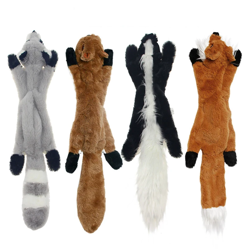 Description Picture 3 of itemFunny Plush Pets Squeaky Toys Animal Shape Fox Lion Rabbit Soft Small Medium Dogs Chew Internective Toy Pet Accessories