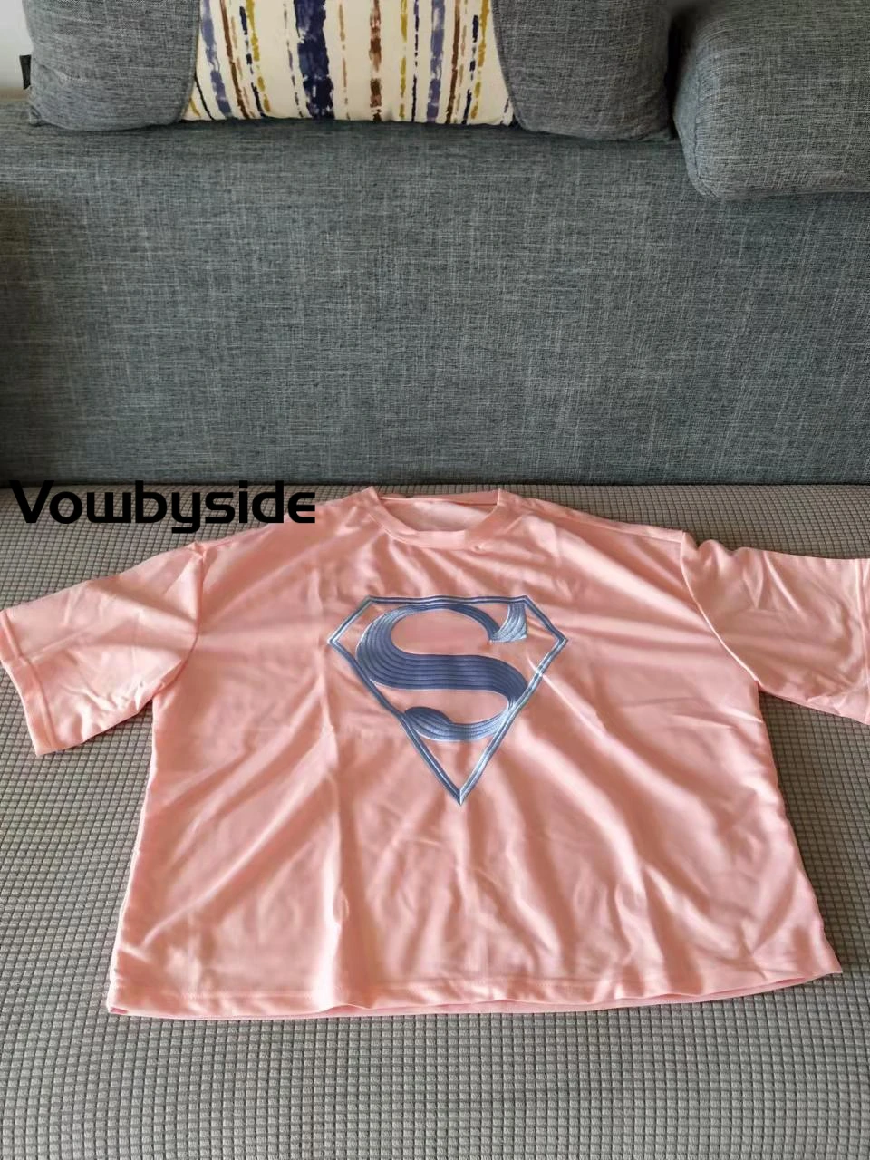 Description Picture 6 of itemSummer Women's Sets Casual Embroidered Pattern Short Sleeve Round Neck Loose T-shirt  Short Two Piece Suit