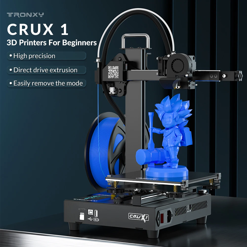 Description Picture 2 of itemTronxy CRUX 1 3D Printer Mini DIY Kit Desktop Portable for beginner Direct drive extrusion 3D Printers impresora