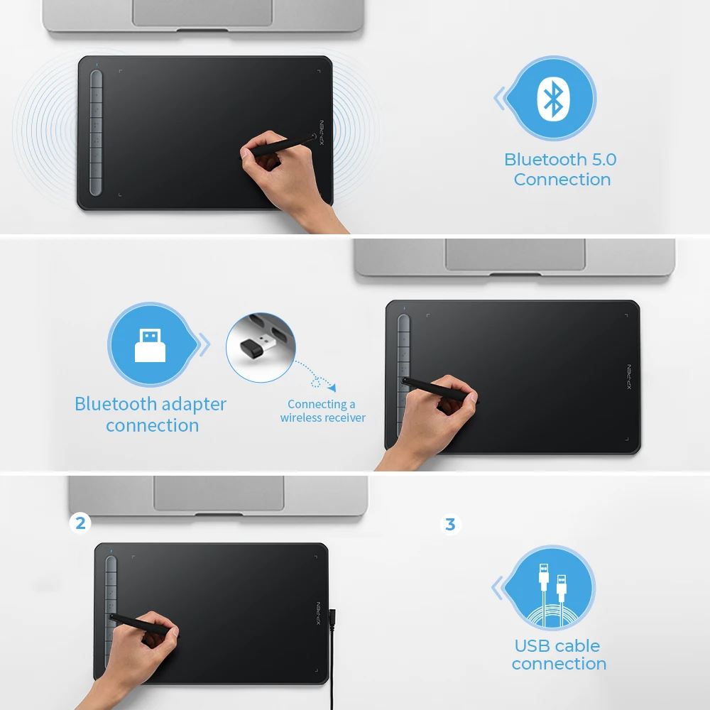 Description Picture 5 of itemXPPen Deco M&MW Wireless Bluetooth Digital Graphic Tablet Drawing Tablet Pen Tablet Support Windows Mac Android Chrome OS/ Linux