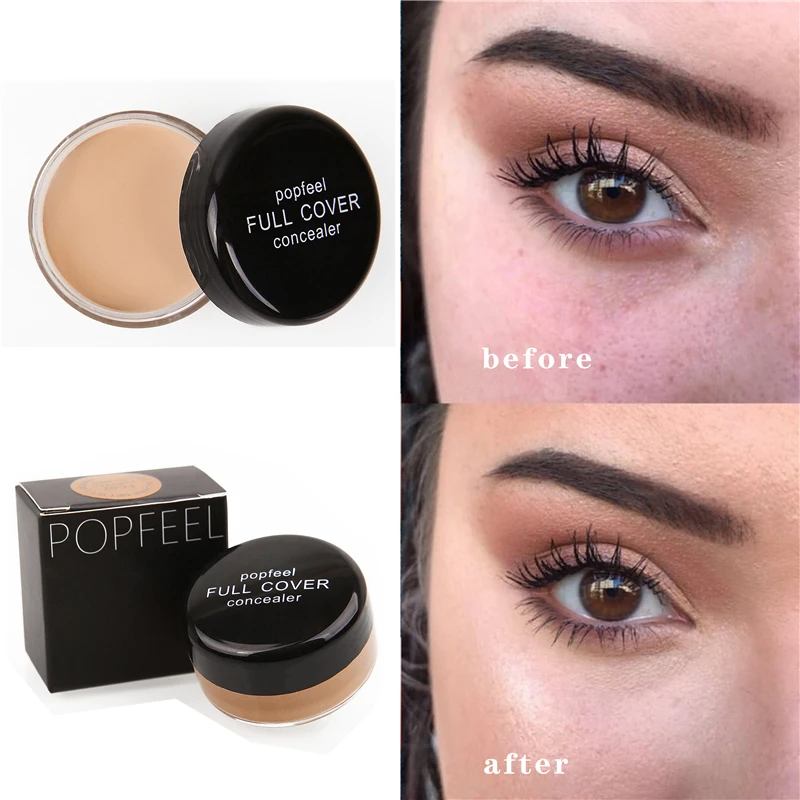 5 Colors Concealer Foundation Cream Waterproof Lasting Full Coverage Dark Circles Acne Marks Cover Spots Moisturize Face Makeup