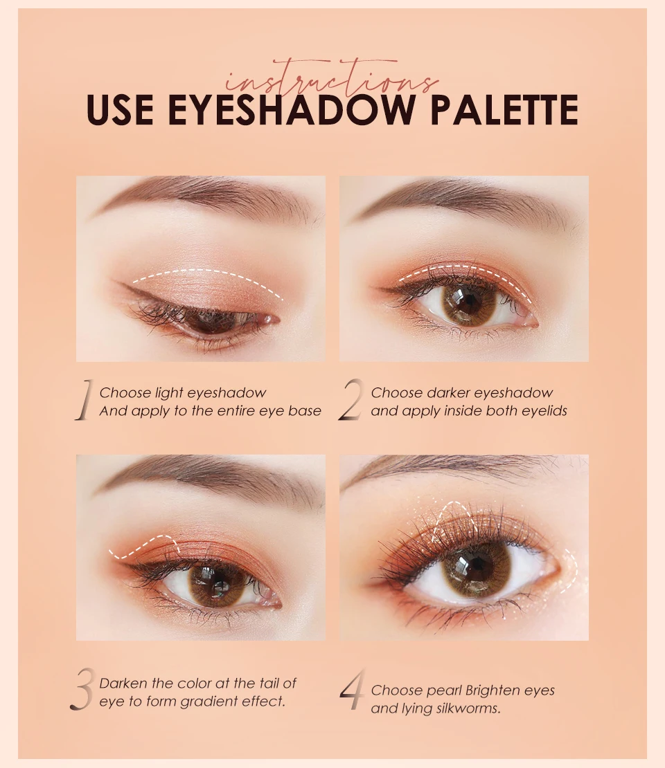 Description Picture 6 of itemO.TWO.O 10pcs Full Makeup Set Eyebrow Pencil Mascara Eyeliner False Eyelash Eyebrow Soap Eyeshadow Palette Eyelash Curler Makeup