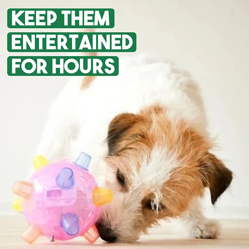 Description Picture 5 of itemJumping Activation Ball for Dogs Flashing Ball Light Sounds Jump Automatically