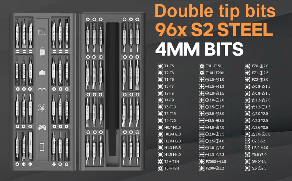 Description Picture 4 of itemARROWMAX Precision Electric Screwdriver Set with 4 Gears Torque OLED Display Rechargeable Cordless Screwdriver SES Plus