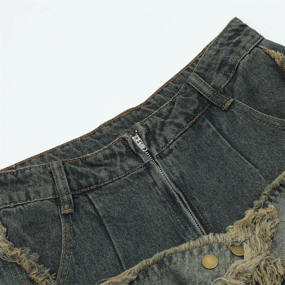 Description Picture 5 of itemWomen Oversize Stars Aesthetic Jeans Y2K Vintage Korean Streetwear Trousers Wide Leg Jeans Grunge Denim Pants Men Clothes