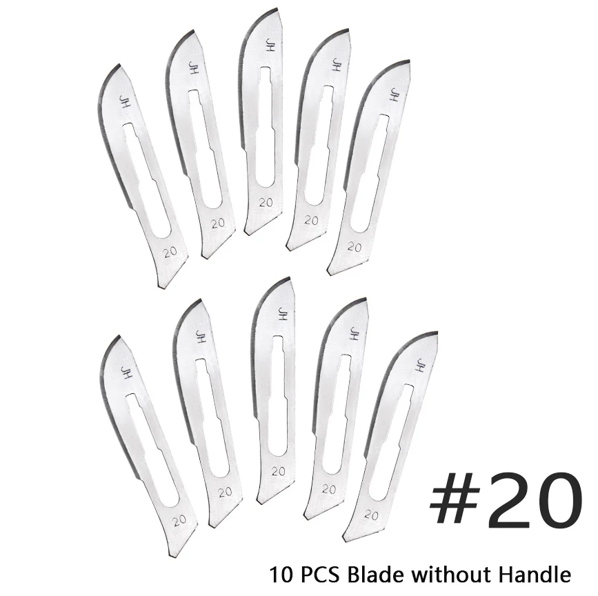 Description Picture 4 of itemCarbon Steel Surgical Scalpel Blades + Handle Scalpel DIY Cutting Tool PCB Repair Animal Surgical Knife Dropshiping