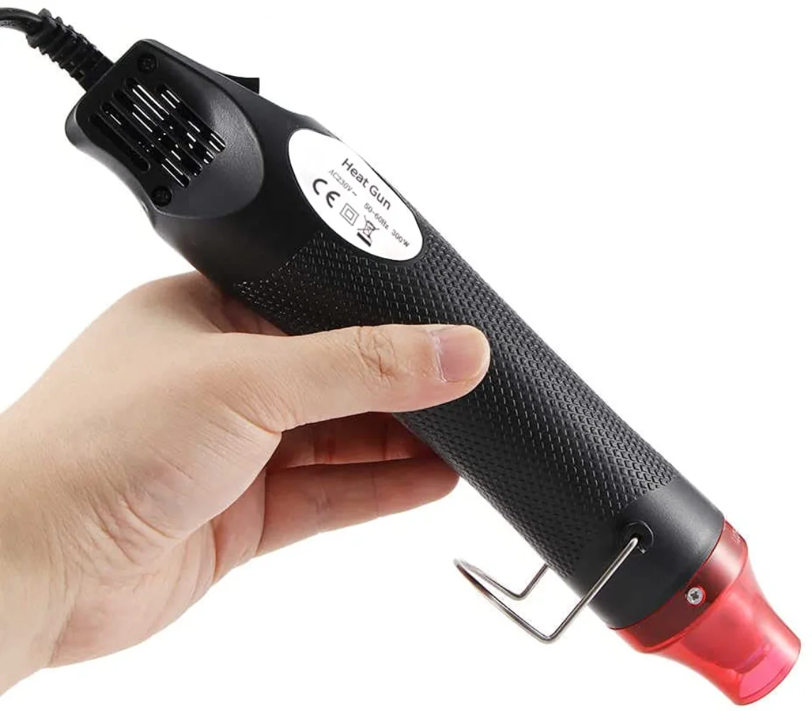 Description Picture 2 of itemHot Air Gun 300W Electric Heat Blower Tool Kit for DIY Shrink Tubing Soldering Wrap Plastic Rubber Stamp with heat shrik tube