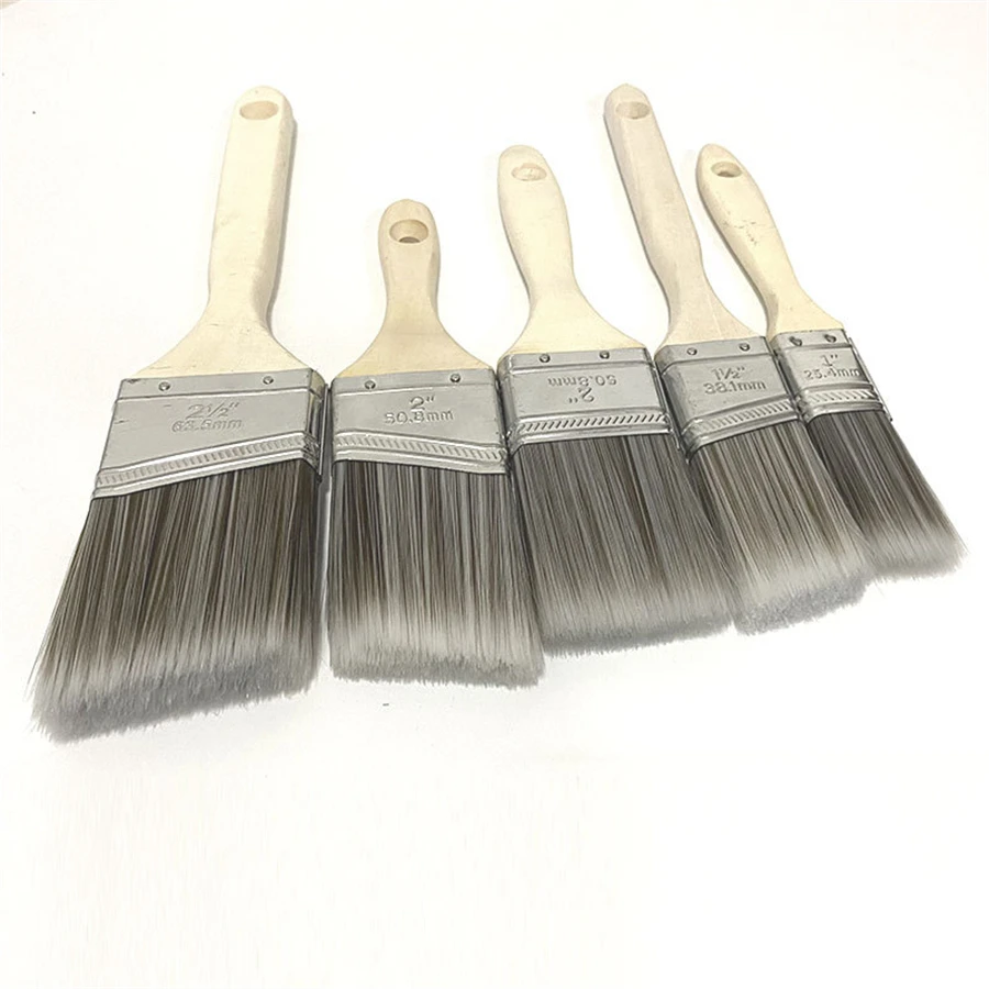 Description Picture 2 of item5pcs/set Paint Brushes Set Acrylic Oil Drawing Watercolor Wooden Painting Brush Tools Art Supplies Home Chip Cleaning Tools