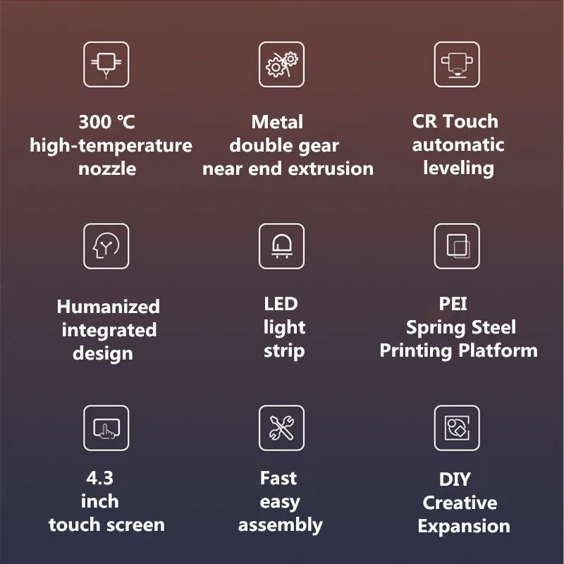 Description Picture 3 of itemEnder-3 S1 Pro Creative DIY Teaching Product Display Model FDM Melt Deposition Forming Automatic Leveling Silent 3D Printer