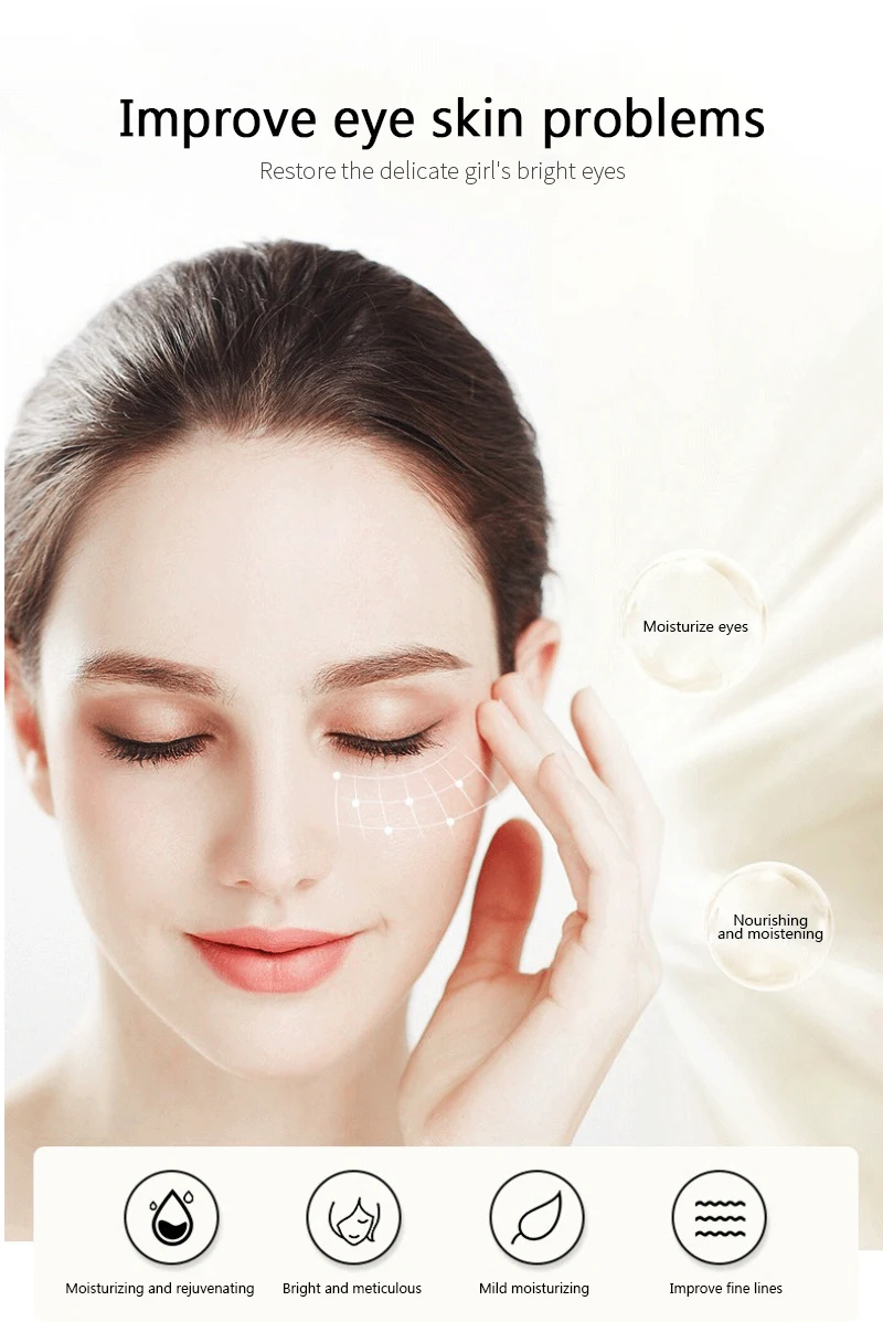 Description Picture 4 of itemGel Patch Reduces Puffiness Minimizes Dark Circles Eye Patches Refreshes Tired Eyes Anti-aging Eye Mask Fades Signs Of Fatigue