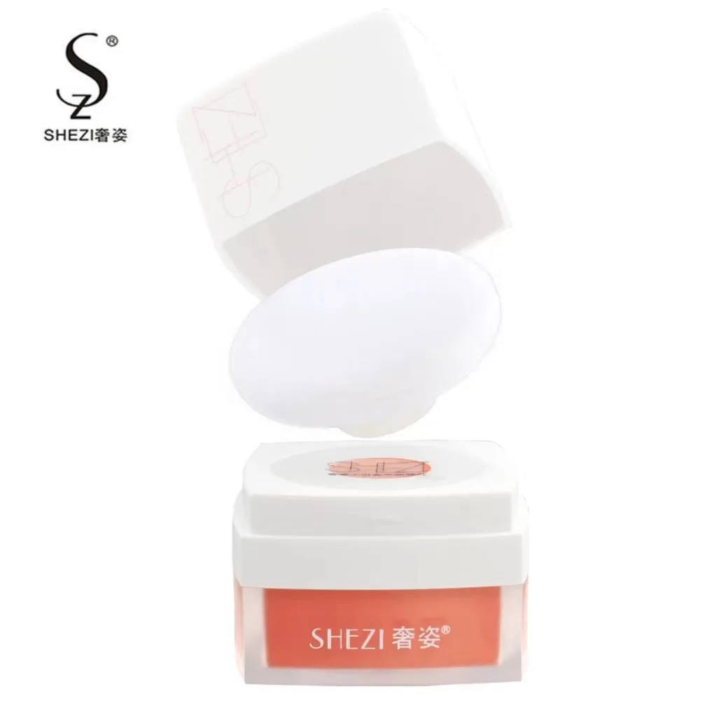 Shezi Blush Mushroom Head 2 Colors Air Cushion Blush Powder Repair Face Long-lasting Makeup Powder Skin-friendly Natural Clear